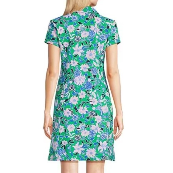 Lilly Pulitzer XS Frida Scallop Polo Dress UPF 50 Spearmint Golf Till You Drop - Picture 3 of 16